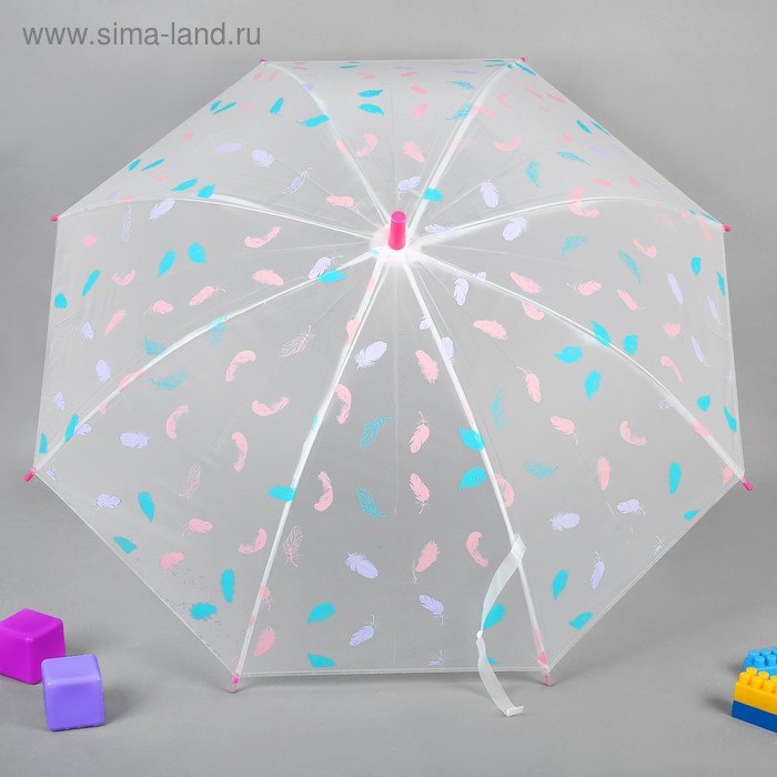 Зонт детский полуавтоматический «Пёрышки», r=45см, цвет МИКС
Зонт детский полуавтоматический «Пёрышки», r=45см, цвет МИКС