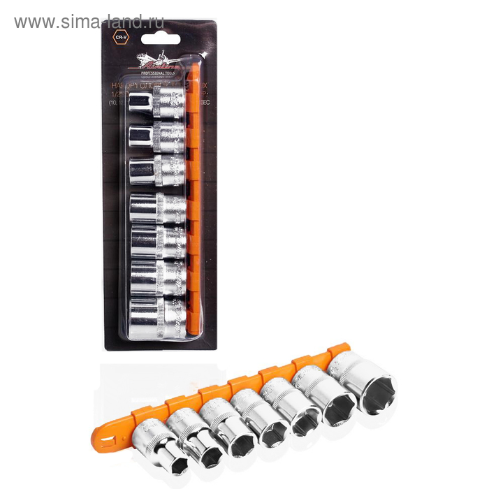 Набор торцевых головок Airline AT-7-31, 1/2" DR, шестигранные, 7 предметов, 10-22 мм
Набор торцевых головок Airline AT-7-31, 1/2" DR, шестигранные, 7 предметов, 10-22 мм