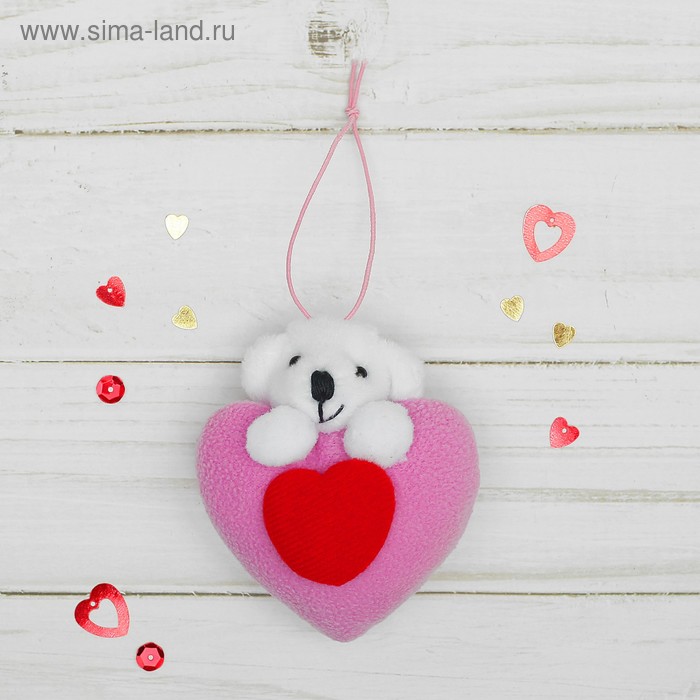 Подвеска «Мишка», двойное сердце, цвета МИКС
Подвеска «Мишка», двойное сердце, цвета МИКС