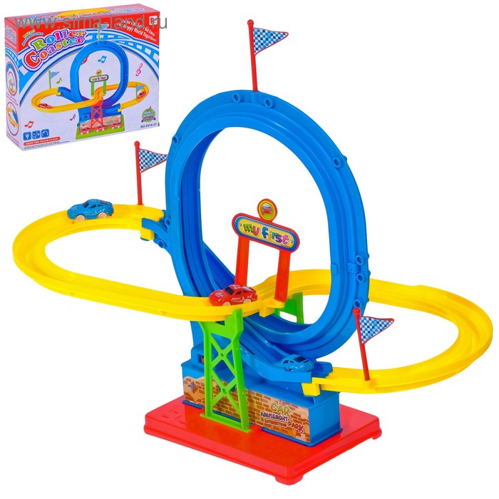 Автотрек «Веселые гонки», работает от батареек, свет и звук
Автотрек «Веселые гонки», работает от батареек, свет и звук