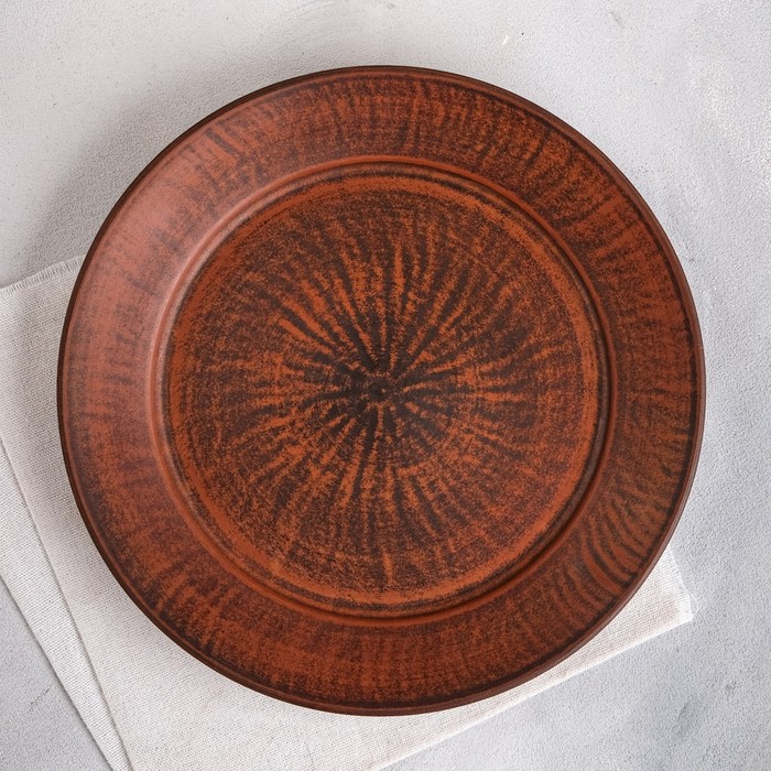 Тарелка "Глинка", плоская, гладкая, красная глина, 26 см
Тарелка "Глинка", плоская, гладкая, красная глина, 26 см