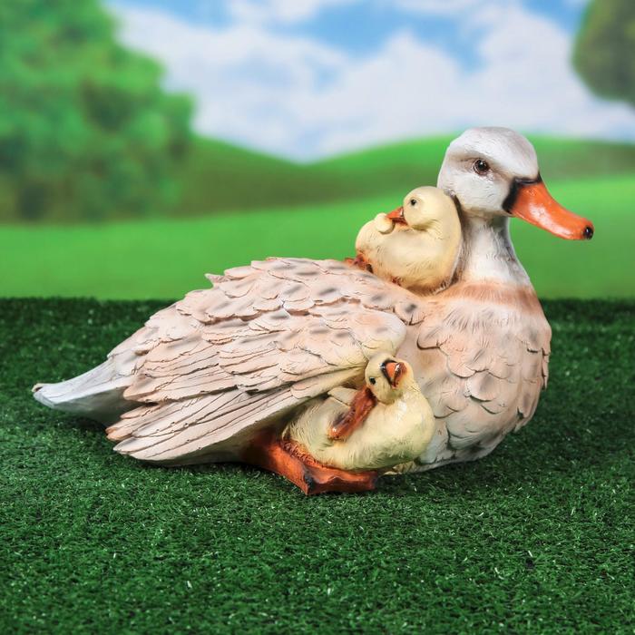 Садовая фигура "Утка с утятами", 38,5 см × 21 см × 21,5 см
Садовая фигура "Утка с утятами", 38,5 см × 21 см × 21,5 см