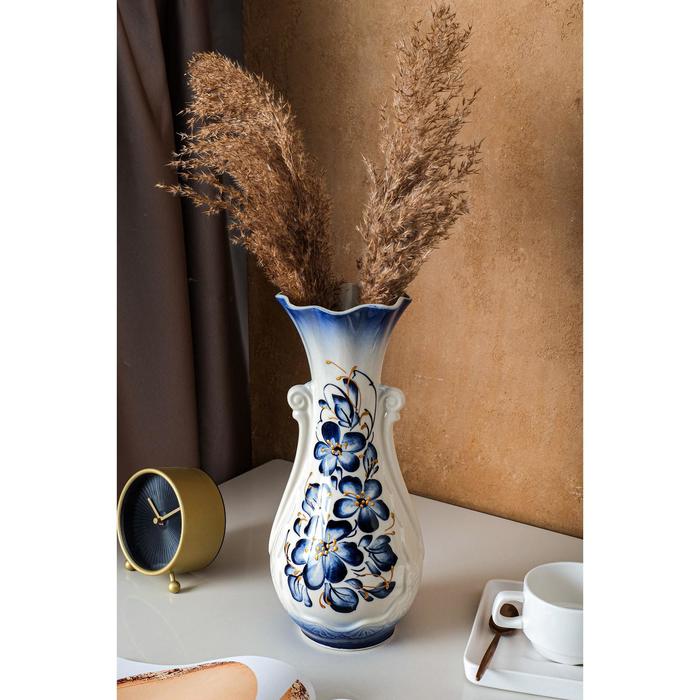 Ваза настольная "Лакшми", роспись, бело-синяя, керамика, 32 см
Ваза настольная "Лакшми", роспись, бело-синяя, керамика, 32 см