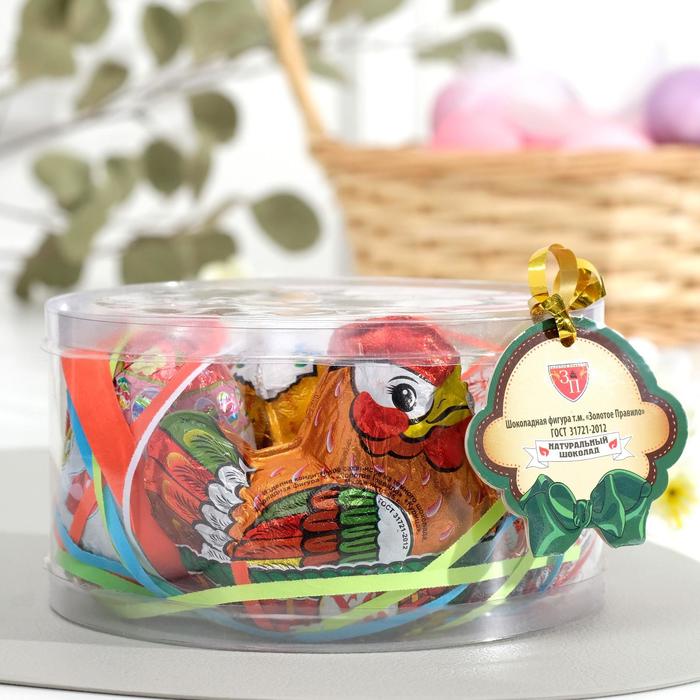 Набор шоколадный «Курица с цыплёнком и 4 яйца», 195 г
Набор шоколадный «Курица с цыплёнком и 4 яйца», 195 г