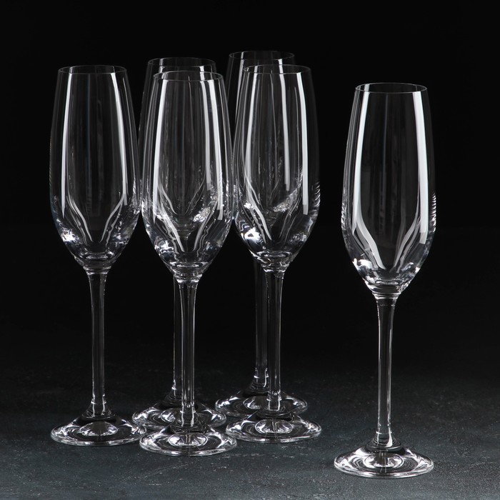 Набор бокалов для шампанского Yarra, 205 мл, 6 шт 
Набор бокалов для шампанского Yarra, 205 мл, 6 шт