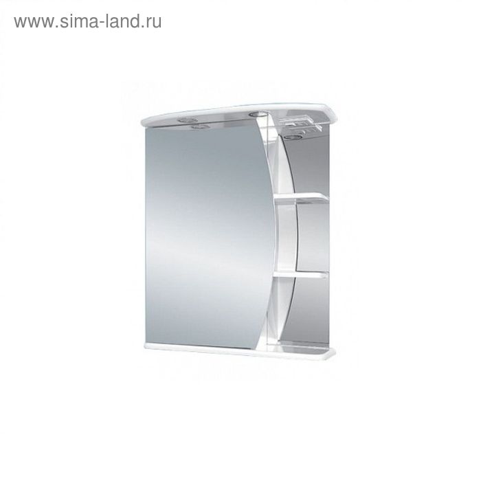 Шкаф-зеркало Misty "Луна-55", с подсветкой, левое 
Шкаф-зеркало Misty "Луна-55", с подсветкой, левое