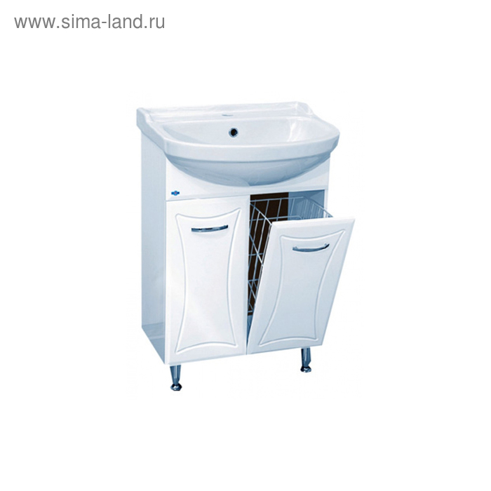 Тумба под раковину Misty "Классик-55", с бельевой корзиной
Тумба под раковину Misty "Классик-55", с бельевой корзиной
