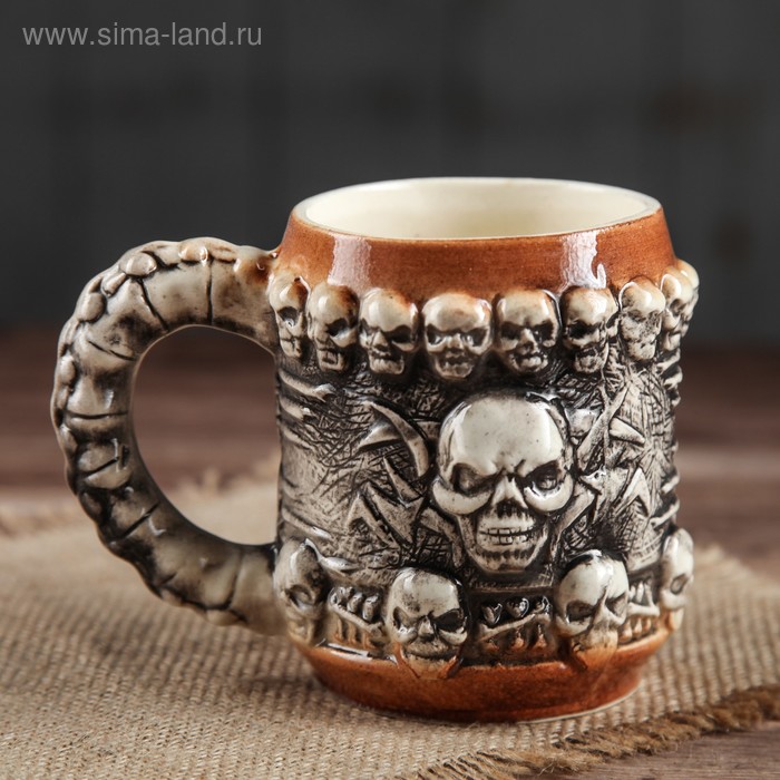 Кружка "Череп", задувка, керамика, 0.3 л
Кружка "Череп", задувка, керамика, 0.3 л