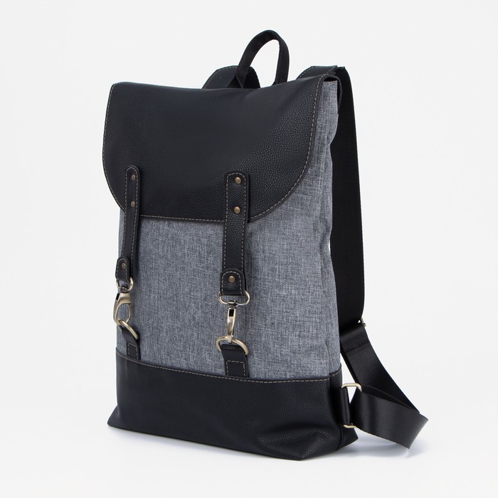 Рюкзак молодёжный, отдел на молнии, цвет серый/чёрный
Рюкзак молодёжный, отдел на молнии, цвет серый/чёрный