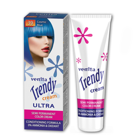 Краска для волос Trendy Cream, для полуперманентного окрашивания, 39 голубой космос, 75 мл
Краска для волос Trendy Cream, для полуперманентного окрашивания, 39 голубой космос, 75 мл