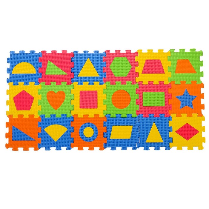 Коврик-пазл «Фигуры», 18 элементов
Коврик-пазл «Фигуры», 18 элементов