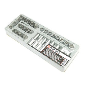 Набор торцевых головок Forsage F-T4322, 1/2", Е10-Е24, Т50-Т70, М5-М16, 32 пр., в лотке
Набор торцевых головок Forsage F-T4322, 1/2", Е10-Е24, Т50-Т70, М5-М16, 32 пр., в лотке