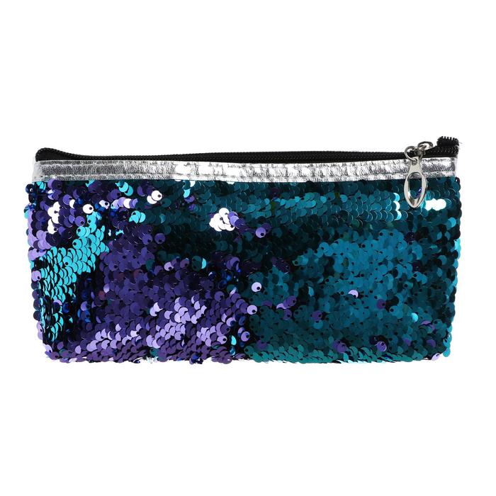 Пенал школьный "Пайетки" на молнии, двухцветный, фиолетовый/бирюзовый
Пенал школьный "Пайетки" на молнии, двухцветный, фиолетовый/бирюзовый