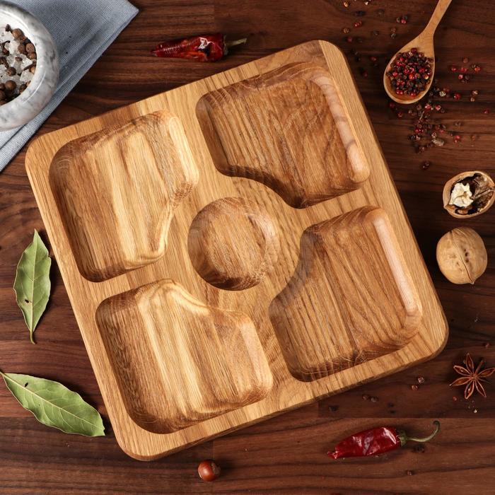 Тарелка-доска для закусок и нарезки "Квадратная", 25 х 25 см, массив ясеня
Тарелка-доска для закусок и нарезки "Квадратная", 25 х 25 см, массив ясеня