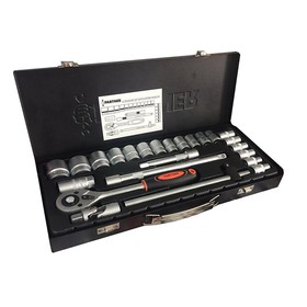 Набор инструментов Partner PA-4024, 1/2", головки 6-гр. 10-32 мм, 24 предмета, кейс
Набор инструментов Partner PA-4024, 1/2", головки 6-гр. 10-32 мм, 24 предмета, кейс