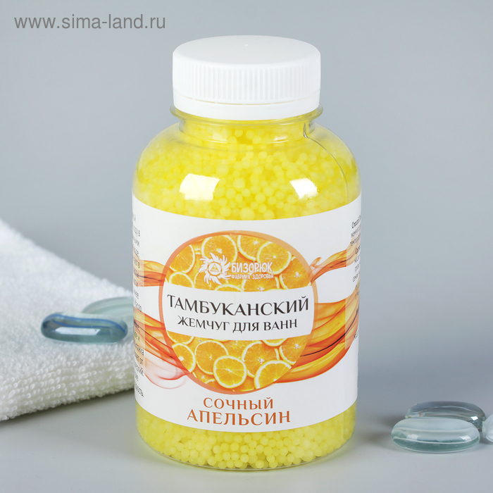 Тамбуканский жемчуг для ванн. Сочный апельсин. 185 г. Пластик
Тамбуканский жемчуг для ванн. Сочный апельсин. 185 г. Пластик