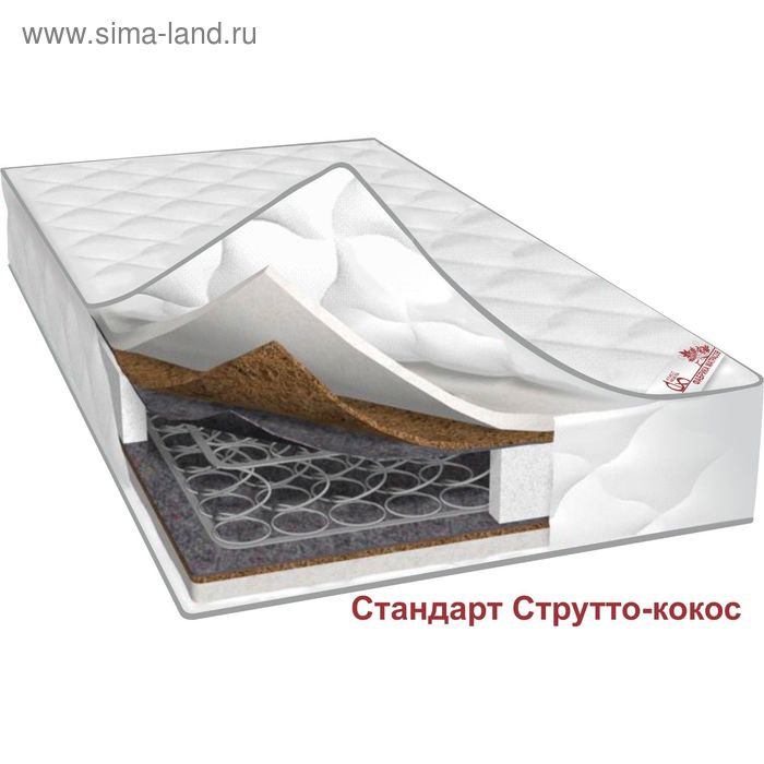 Матрас «Стандарт Струтто-кокос», размер 160х190х22 см, жаккард 
Матрас «Стандарт Струтто-кокос», размер 160х190х22 см, жаккард