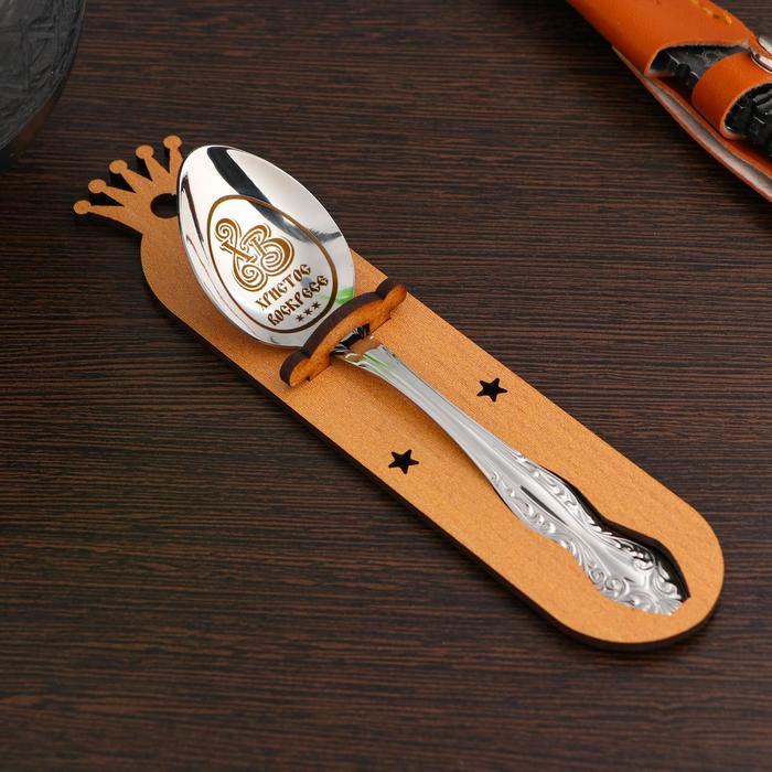 фото Ложка чайная с гравировкой «христос воскресе»