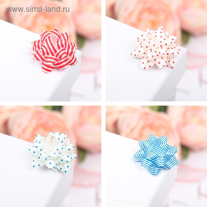 Бант-звезда №3,5, с рисунком, МИКС 
Бант-звезда №3,5, с рисунком, МИКС