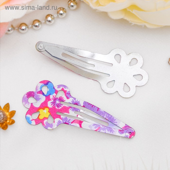 Невидимка для волос "Астория" (набор 10 шт) цветок, 4,5 см, микс
Невидимка для волос "Астория" (набор 10 шт) цветок, 4,5 см, микс