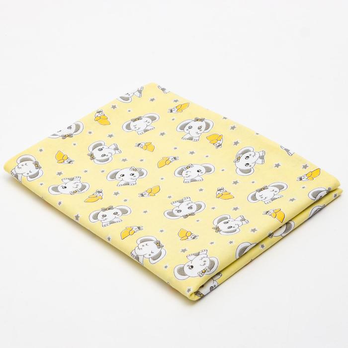 Пелёнка, 90х120 см, цвет жёлтый, кулирка, принт МИКС
Пелёнка, 90х120 см, цвет жёлтый, кулирка, принт МИКС