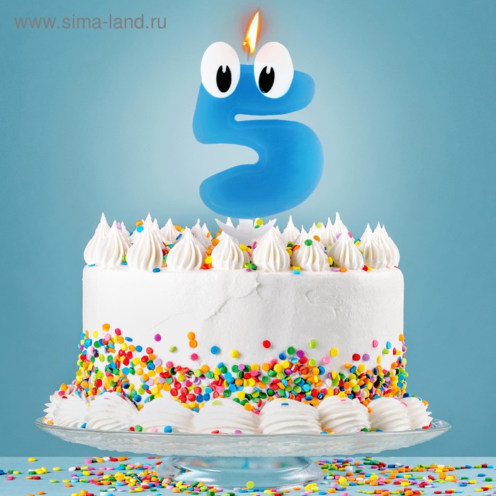 Свеча в торт цифра 5 "С днем рождения, малыш"
Свеча в торт цифра 5 "С днем рождения, малыш"