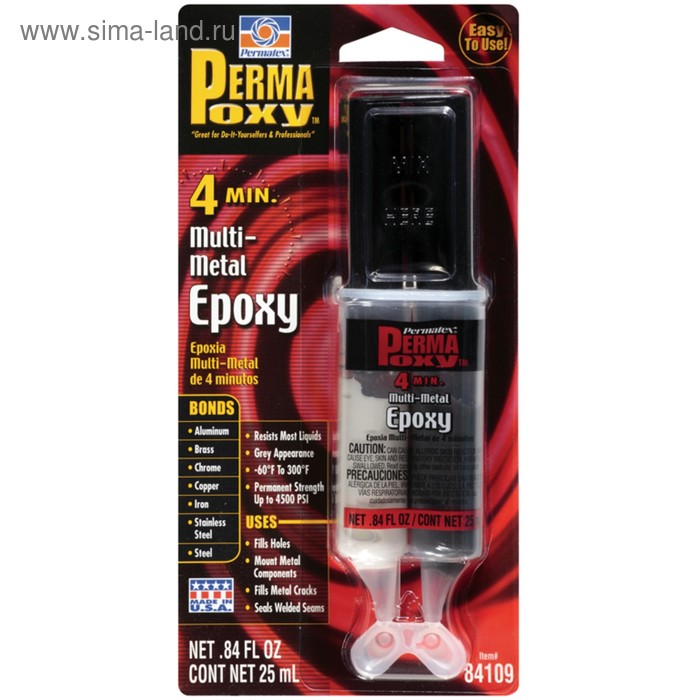 Клей Рermatex, эпоксидный, шприц, 25 мл
Клей Рermatex, эпоксидный, шприц, 25 мл
