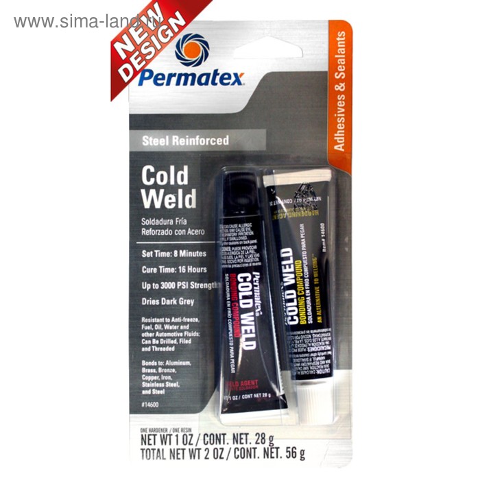 Холодная сварка Рermatex, двухкомпонентный, 56 г
Холодная сварка Рermatex, двухкомпонентный, 56 г