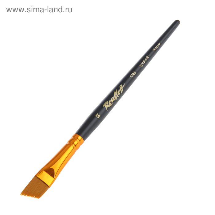 Кисть Синтетика, наклонная, Жесткая, укороченная вставка, Roubloff 1365 № 16, ручка короткая чёрная матовая, жёлтая обойма
Кисть Синтетика, наклонная, Жесткая, укороченная вставка, Roubloff 1365 № 16, ручка короткая чёрная матовая, жёлтая обойма