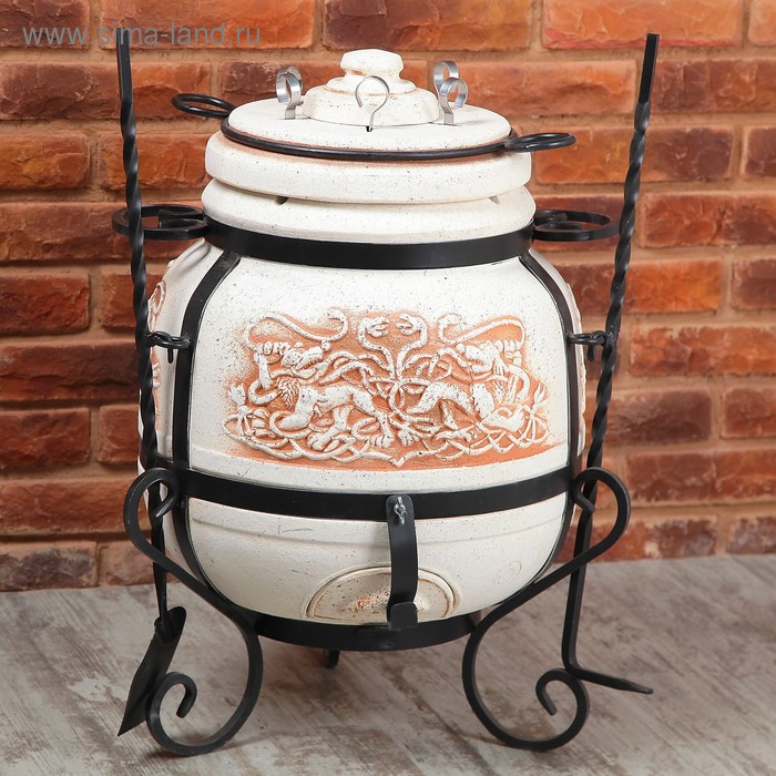 Тандыр «Каир Луксор» h-66 см, d-43, 6 шампуров, кочерга, совок
Тандыр «Каир Луксор» h-66 см, d-43, 6 шампуров, кочерга, совок