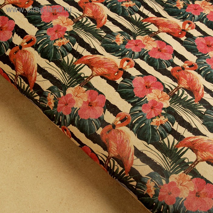 Бумага упаковочная крафт "Розовый фламинго", 70 х 100 см
Бумага упаковочная крафт "Розовый фламинго", 70 х 100 см