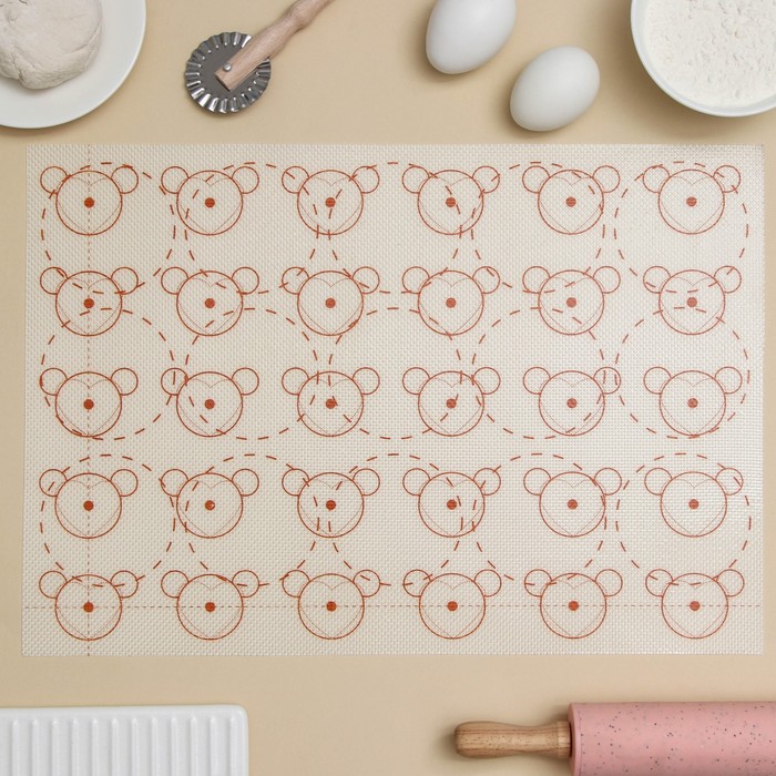 Коврик армированный для макаронс «Ушки», 42×29,5 см
Коврик армированный для макаронс «Ушки», 42×29,5 см