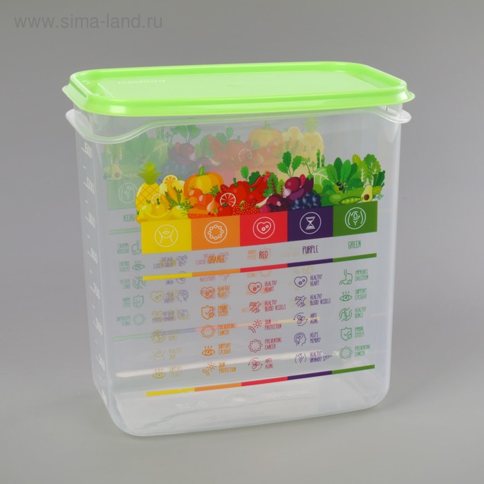 Контейнер Vitaline, 1,5 л, цвет салатовый
Контейнер Vitaline, 1,5 л, цвет салатовый