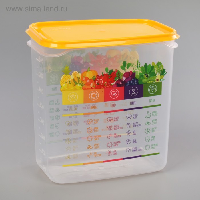 Контейнер Vitaline, 1,5 л, цвет солнечный
Контейнер Vitaline, 1,5 л, цвет солнечный