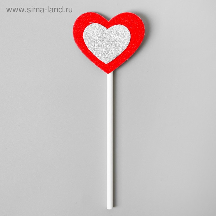 Топпер «Сердце», набор 6 шт., серебряное в красном
Топпер «Сердце», набор 6 шт., серебряное в красном