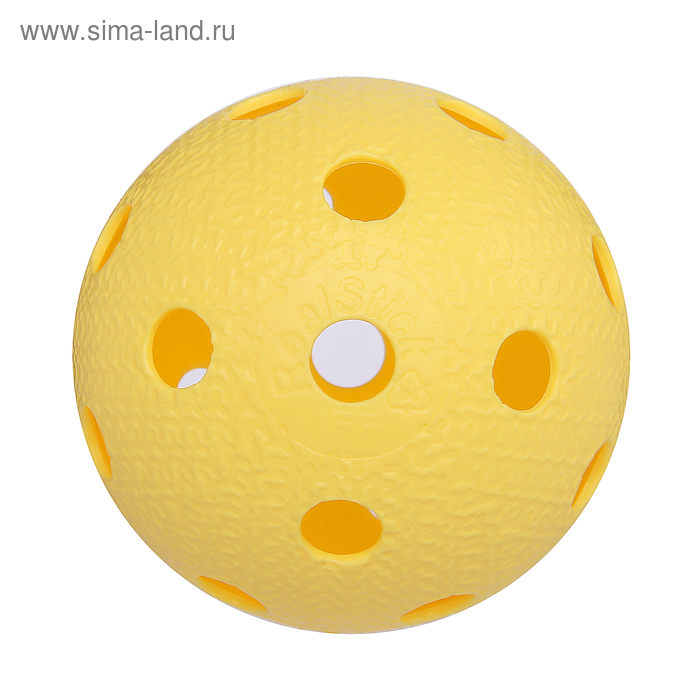 Мяч для флорбола MR-MF-Va, IFF Approved, цвет жёлтый 
Мяч для флорбола MR-MF-Va, IFF Approved, цвет жёлтый