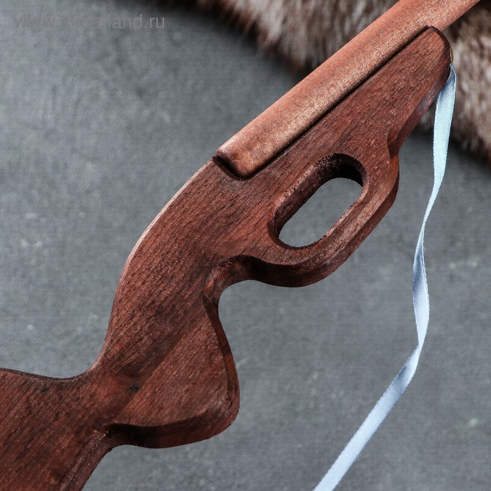 фото Сувенирное деревянное оружие "ружьё охотничье", чёрное, 60 см, массив бука доброе дерево