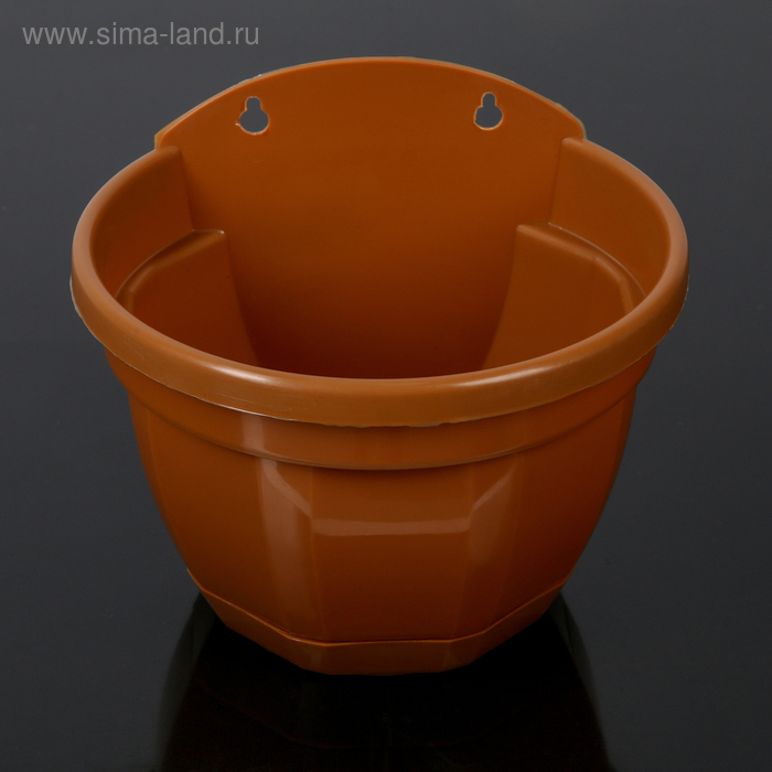 Горшок с поддоном настенный «Ника», 3 л, цвет терракотовый
Горшок с поддоном настенный «Ника», 3 л, цвет терракотовый