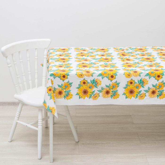 фото Скатерть без основы многоразовая «колорит пикник», 120×160(+/-5) см, цвет микс