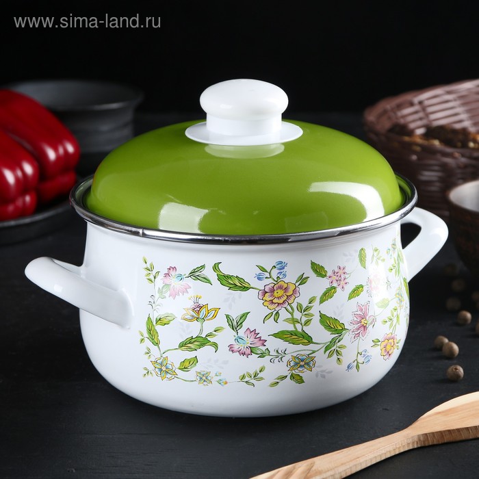 Кастрюля 2 л сфер "Полевые цветы" d=16 см эмал.крыш
Кастрюля 2 л сфер "Полевые цветы" d=16 см эмал.крыш