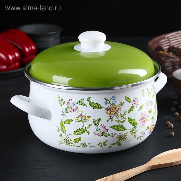 Кастрюля сферическая «Полевые цветы», 4 л, d=20 см, эмалированная крышка
Кастрюля сферическая «Полевые цветы», 4 л, d=20 см, эмалированная крышка