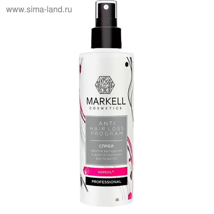 Спрей для стимуляции роста волос Markell Professional Anti Hair Loss, 200 мл
Спрей для стимуляции роста волос Markell Professional Anti Hair Loss, 200 мл