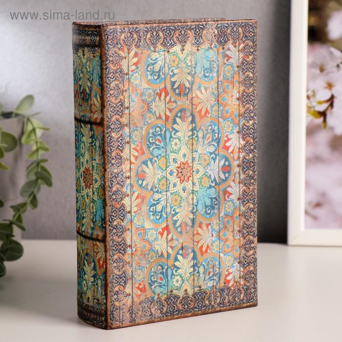 Сейф-книга дерево "Восточный ковёр" кожзам 21х13х5 см
Сейф-книга дерево "Восточный ковёр" кожзам 21х13х5 см