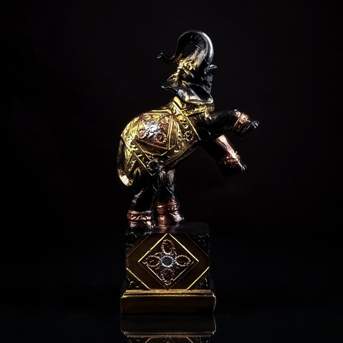 Статуэтка "Слон на кубе", чёрная, гипс, 30 см
Статуэтка "Слон на кубе", чёрная, гипс, 30 см