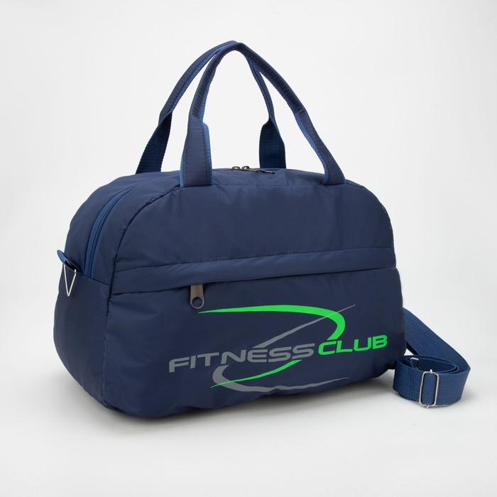 фото Сумка спортивная, отдел на молнии, наружный карман, цвет синий/зелёный capline