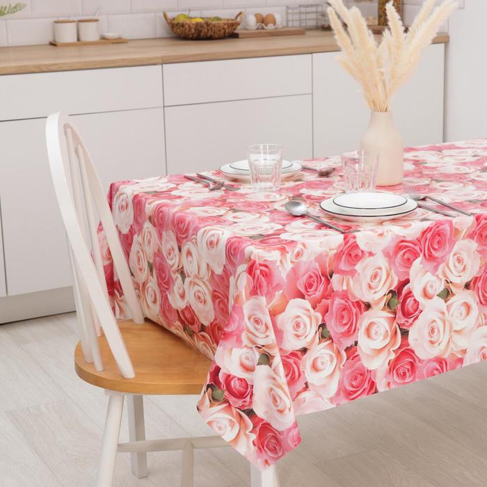 Клеёнка столовая на нетканой основе «Розы», 1,35×20 м 
Клеёнка столовая на нетканой основе «Розы», 1,35×20 м