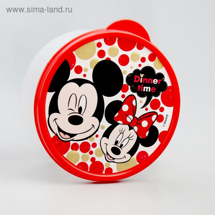 Ланч-бокс круглый 500 мл, "Dinner time", Микки и его друзья
Ланч-бокс круглый 500 мл, "Dinner time", Микки и его друзья