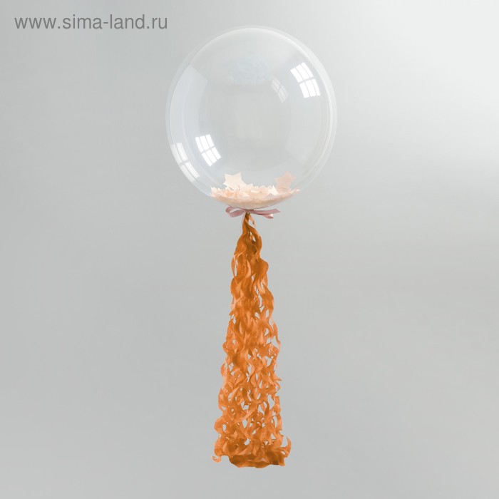 Гирлянда для шара, 100 см, бумага, цвет оранжевый
Гирлянда для шара, 100 см, бумага, цвет оранжевый