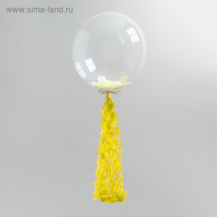 Гирлянда для шара, 100 см, бумага, цвет жёлтый
Гирлянда для шара, 100 см, бумага, цвет жёлтый
