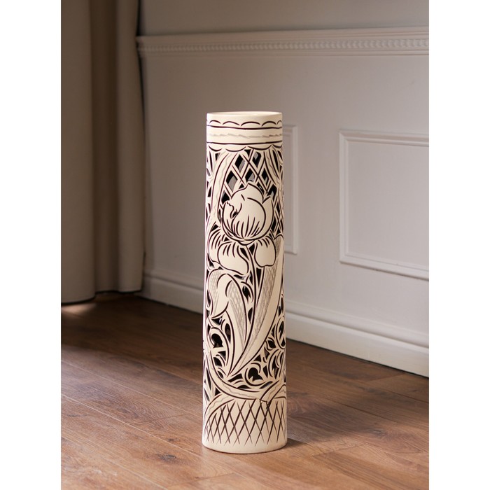 Ваза керамическая "Кубок", напольная, сквозная резка, 67 см
Ваза керамическая "Кубок", напольная, сквозная резка, 67 см